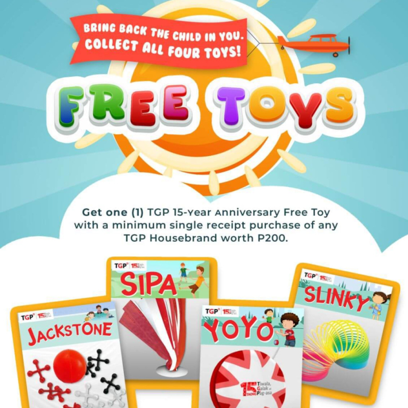 Free TGP 15th Anniversary Pinoy Toys – Collect All 4!